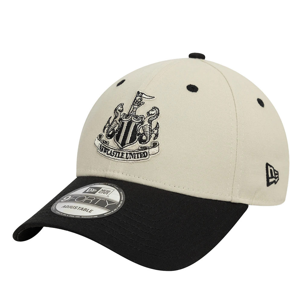 Men's New Era  Tan Newcastle United Contrast 9FORTY Adjustable Hat