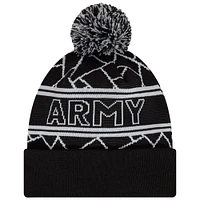 Men's New Era Black Newcastle United Sport Cuffed Knit Hat with Pom