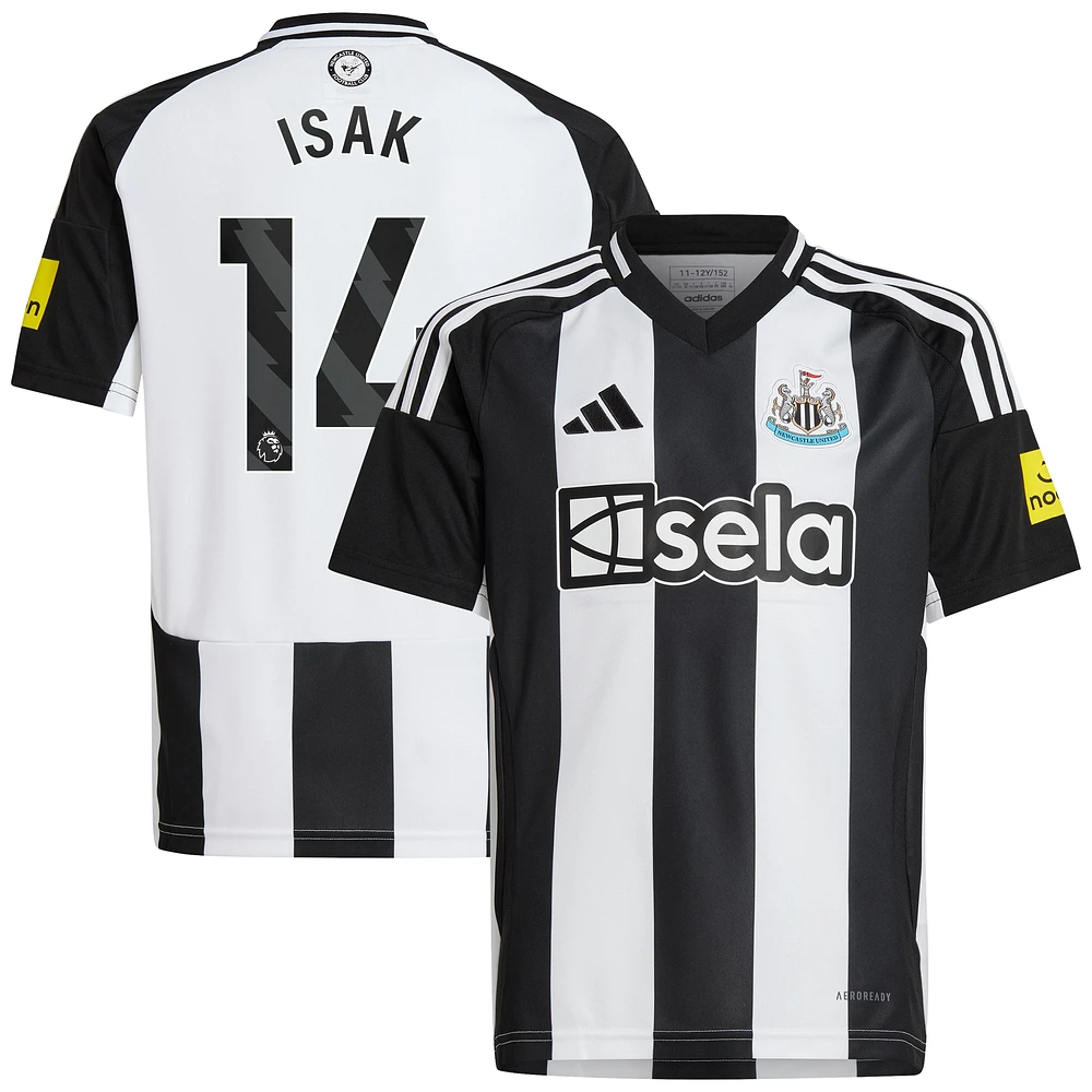 Maillot de joueur réplique domicile adidas Alexander Isak Newcastle United 2024/25 noir pour enfant