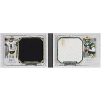 Livret de reliques doubles de la collection Topps Museum 2014 de Drew Brees et Aaron Rodgers #DJRB-BR #4/5 Card