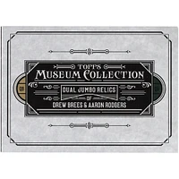 Livret de reliques doubles de la collection Topps Museum 2014 de Drew Brees et Aaron Rodgers #DJRB-BR #4/5 Card