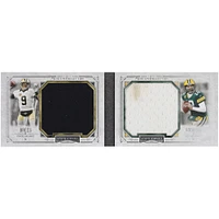 Livret de reliques doubles de la collection Topps Museum 2014 de Drew Brees et Aaron Rodgers #DJRB-BR #4/5 Card