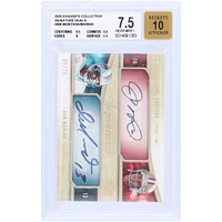 Joe Montana & Dan Marino Autographed 2005 Upper Deck Exquisite Collection Dual Auto #E2S-MM #9/25 BGS Authenticated 7.5/10 Card - 9.5,8.5,8,6.5 Subgrades