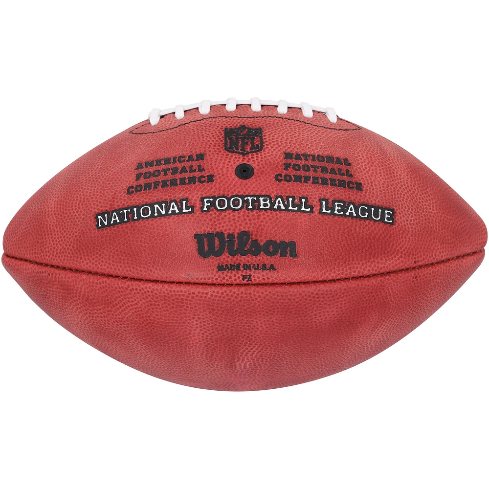 Ballon de football en couleur autographié par Joe Montana, San Francisco 49ers et Jim Kelly, Buffalo Bills