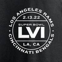 Men's Fanatics Black Cincinnati Bengals vs. Los Angeles Rams Super Bowl LVI Matchup Tickets Please T-Shirt