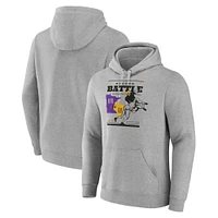 Sweat à capuche Fanatics Heather Grey Minnesota Vikings contre Green Bay Packers Border Battle pour hommes