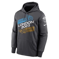 Sweat à capuche Nike anthracite Tennessee Titans contre Baltimore Ravens 2023 London Game pour homme