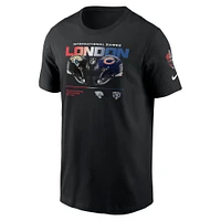 Men's Nike  Black Jacksonville Jaguars vs. Chicago Bears International Games London 2024 T-Shirt