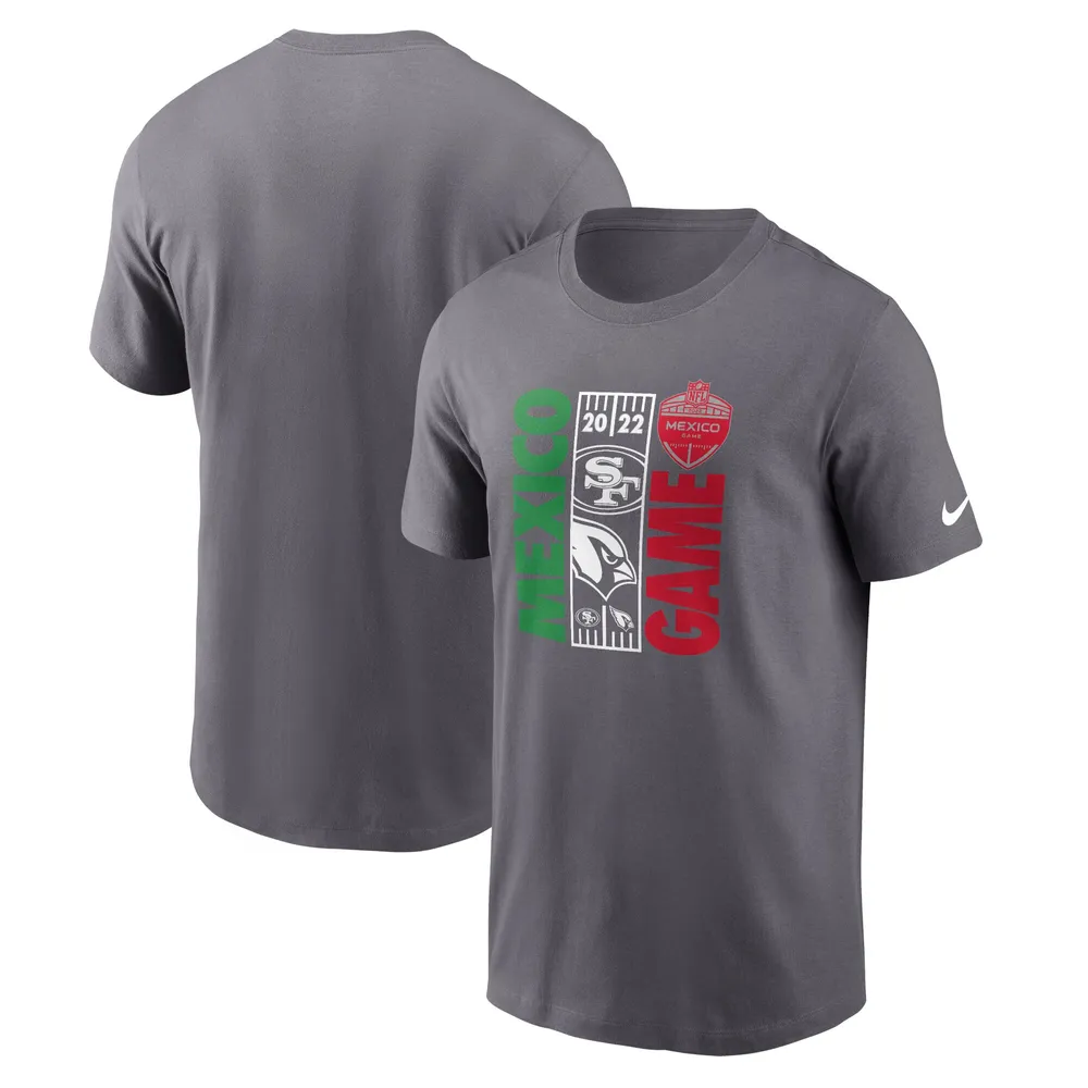 Lids San Francisco 49ers vs. Arizona Cardinals Nike Essential Mexico Game T- Shirt - Heather Gray