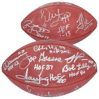 NFL Trench Goats Autographed Wilson Duke Football with 10 Signatures & Hall of Fame Induction Year Inscriptions - Limited Edition of 12