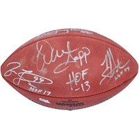 NFL Trench Goats Autographed Wilson Duke Football with 10 Signatures & Hall of Fame Induction Year Inscriptions - Limited Edition of 12