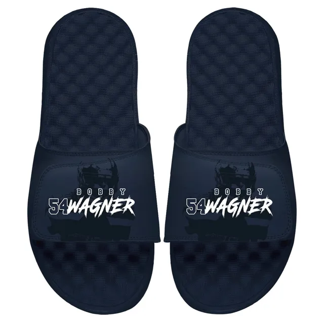 Lids Bobby Wagner Seattle Seahawks ISlide Tonal Pop Slide Sandals - Navy |  The Shops at Willow Bend