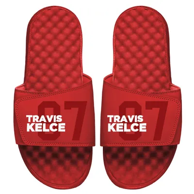 Travis Kelce NFLPA ISlide Number Fan Slide Sandals - Red