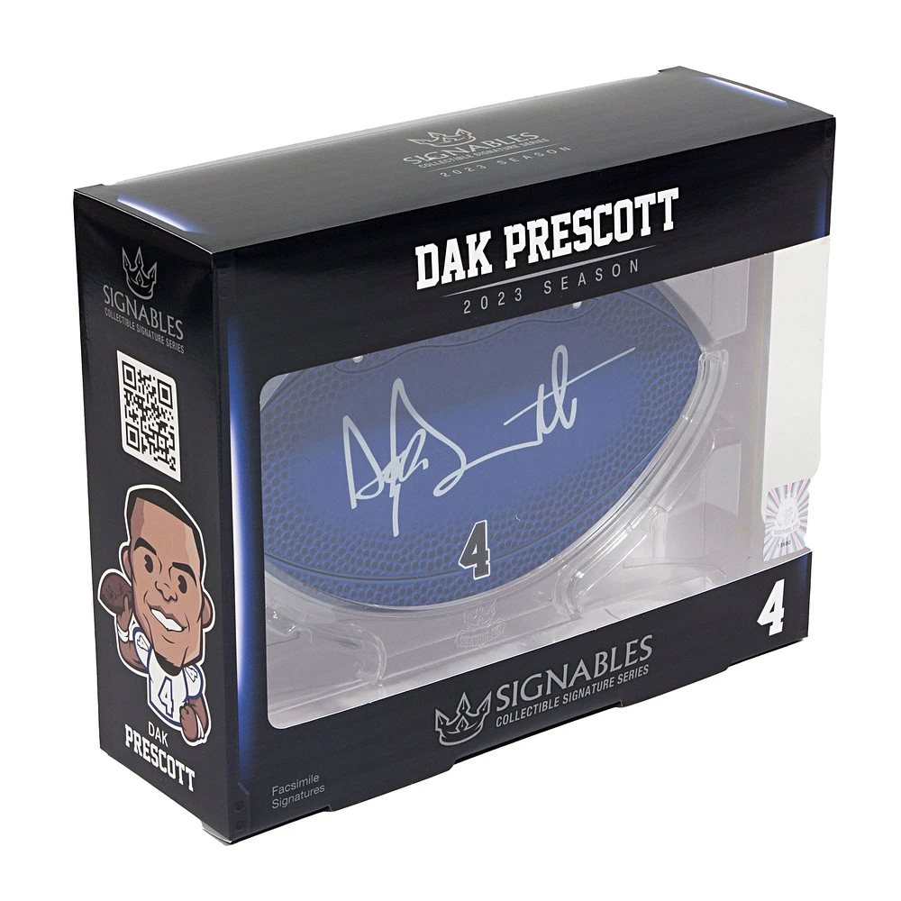 Signables Dak Prescott Dallas Cowboys Série Signature à collectionner