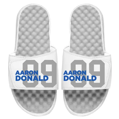 Aaron Donald NFLPA ISlide Youth Number Fan Slide Sandals - White