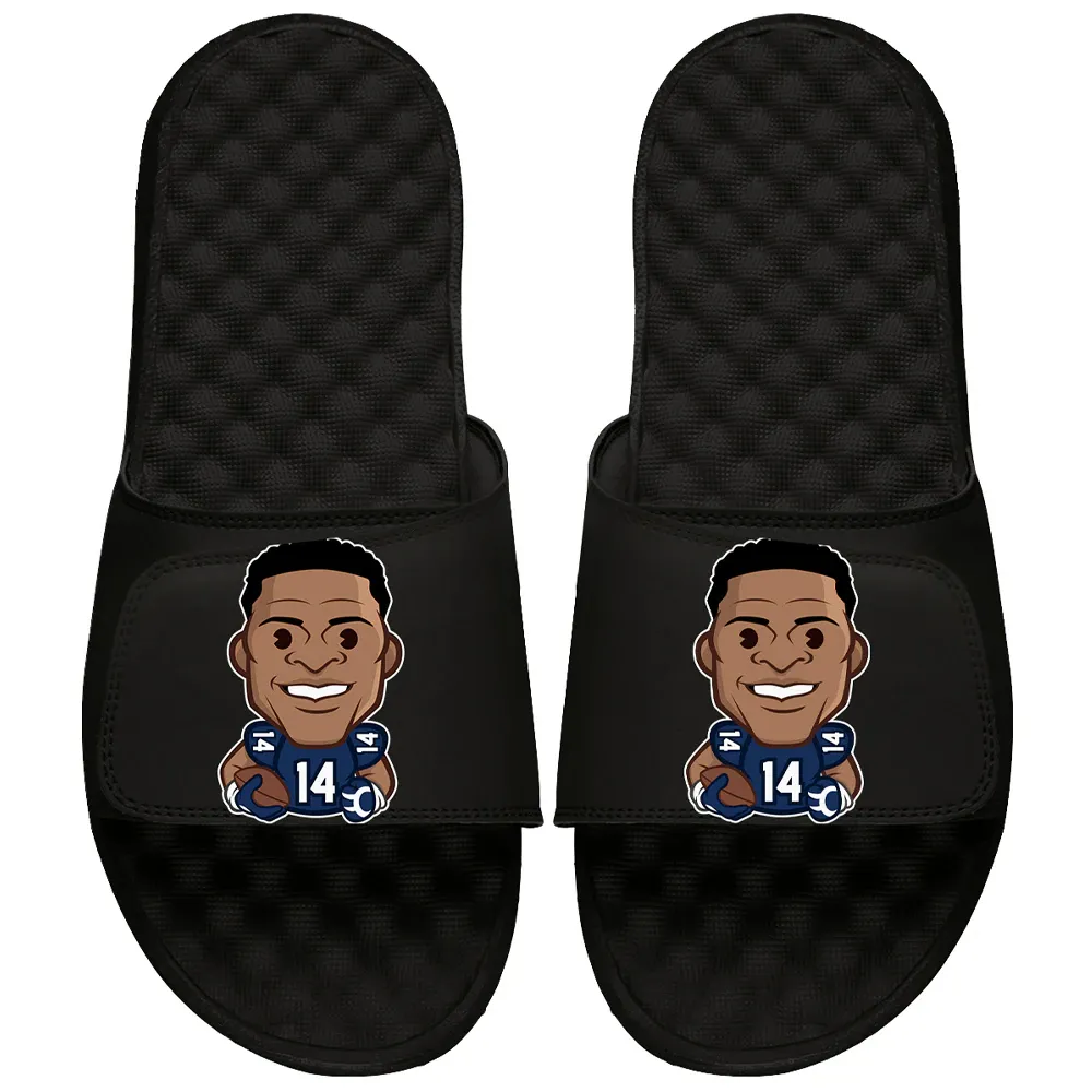 Lids DK Metcalf NFLPA ISlide Youth Emoji Slide Sandals - Black