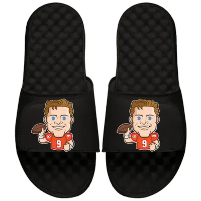 Joe Burrow NFLPA ISlide Youth Emoji Slide Sandals - Black