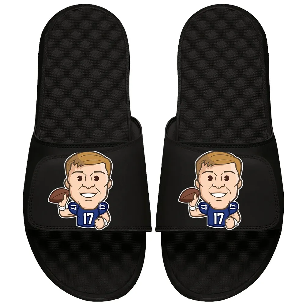 Lids Josh Allen NFLPA ISlide Youth Emoji Slide Sandals - Black