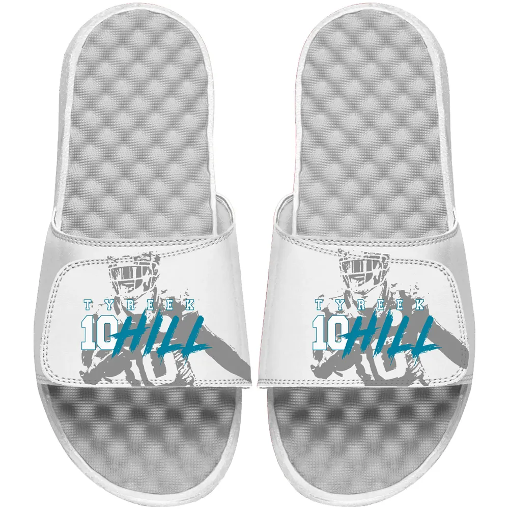 Lids Tyreek Hill NFLPA ISlide Youth Tonal Pop Slide Sandal - White