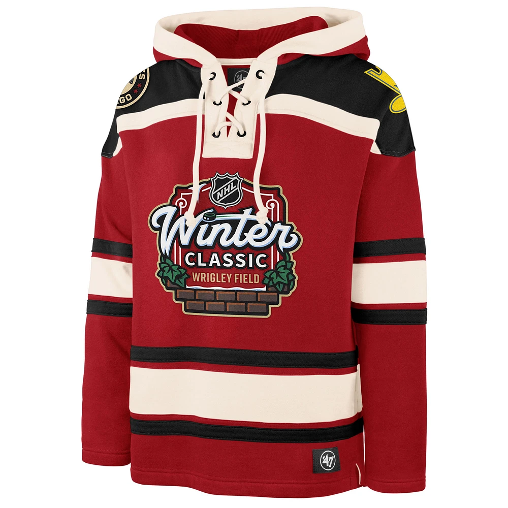 Sweat à capuche lacets supérieur NHL Winter Classic 2025 '47 - Rouge