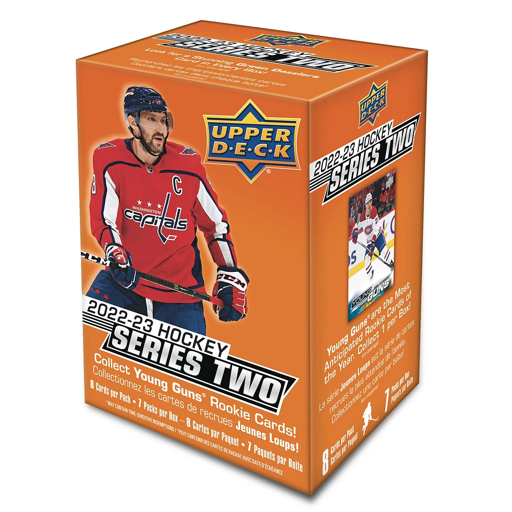 2022-23 Upper Deck Series Two Hockey Factory Sealed 7-Pack Blaster Box