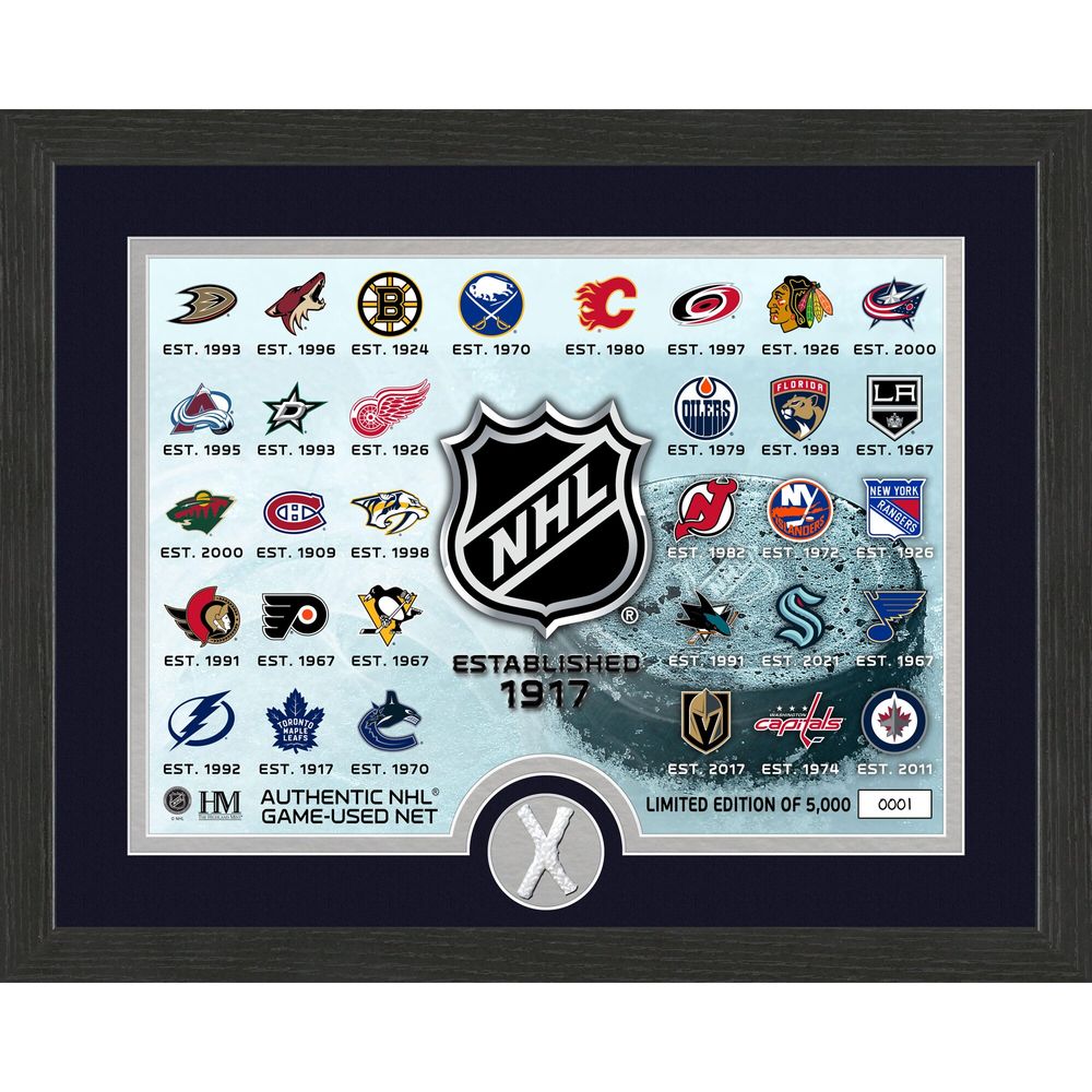 Highland Mint NHL 12" x 15" Collectible - Framed Photo with Piece of Game-Used Net