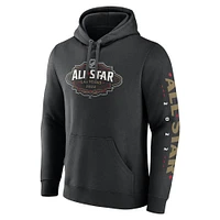 Men's Fanatics Black 2022 NHL All-Star Game Event Logo Fitted Pullover Hoodie