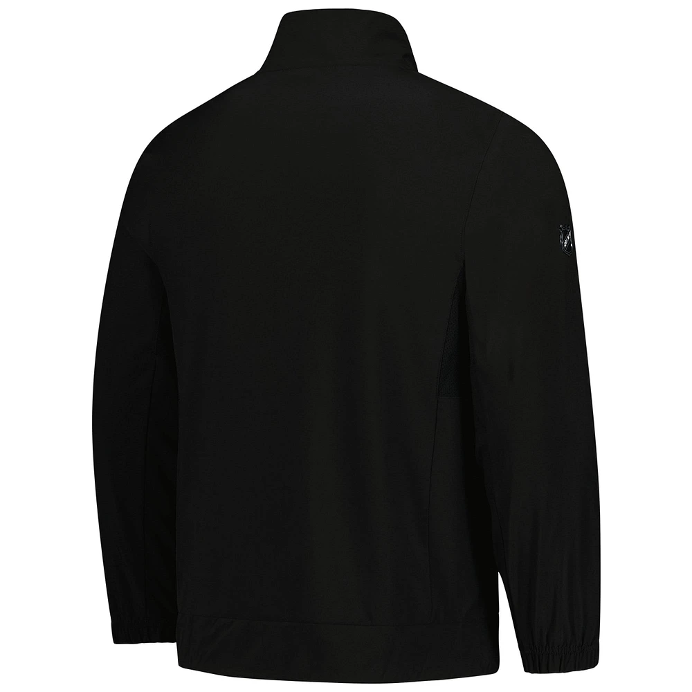 Men's Fanatics  Black NHL Authentic Pro Rink Coaches Full-Zip Jacket