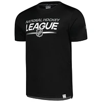 Men's Fanatics  Black NHL-Logo Authentic Pro Tech T-Shirt
