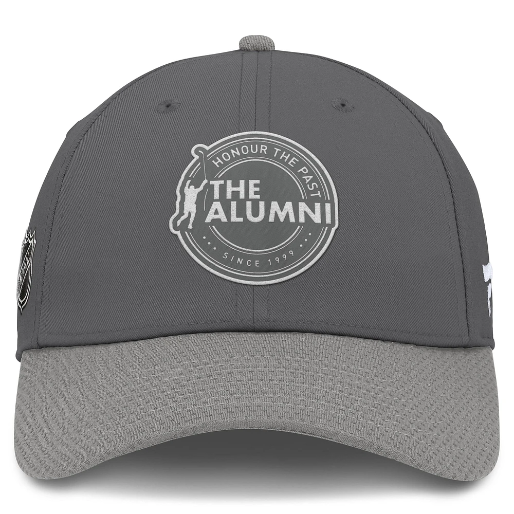 Men's Fanatics Charcoal/Gray NHL Alumni Association Adjustable Hat