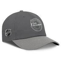 Men's Fanatics Charcoal/Gray NHL Alumni Association Adjustable Hat