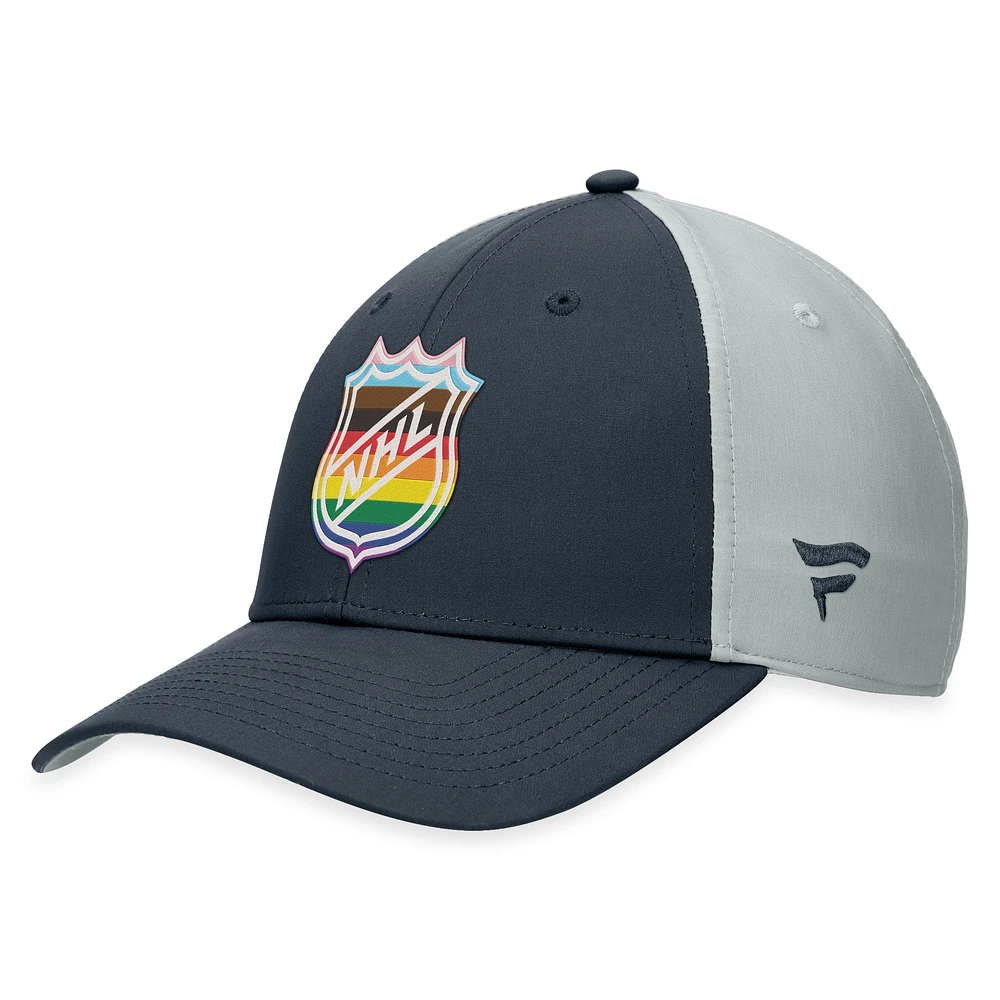 Men's Fanatics Charcoal NHL Authentic Pro Pride Snapback Hat