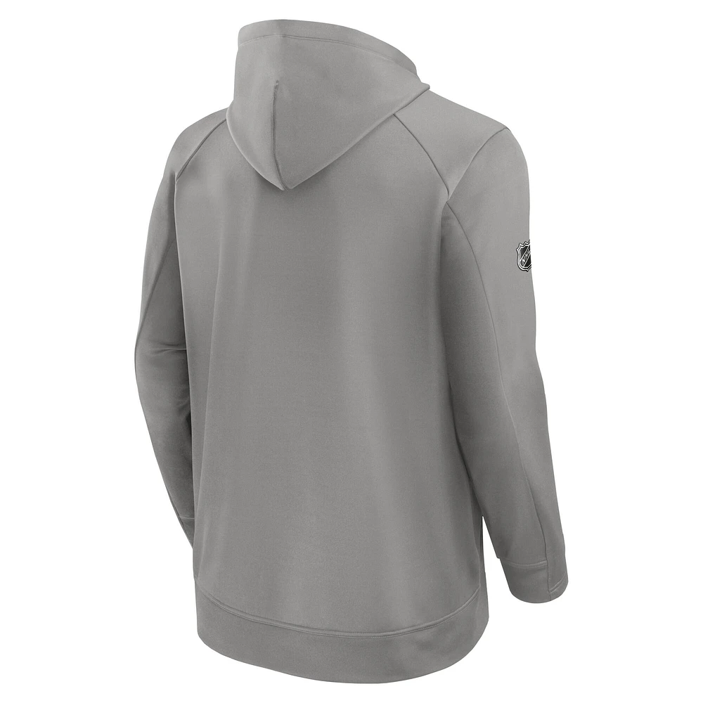 Sweat à capuche gris authentique Pro The Alumni pour homme