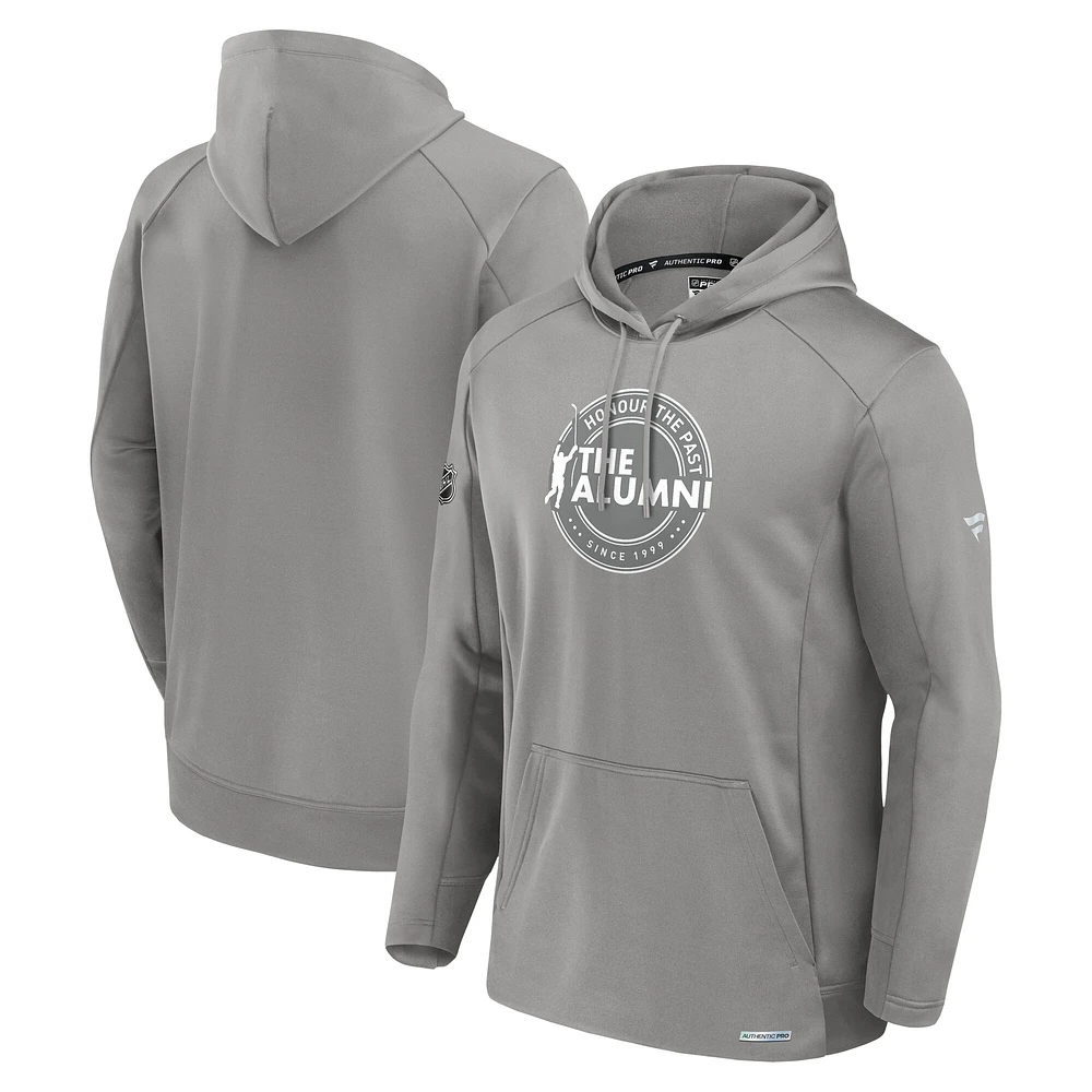 Sweat à capuche gris authentique Pro The Alumni pour homme