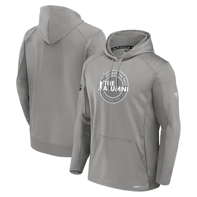 Sweat à capuche gris authentique Pro The Alumni pour homme