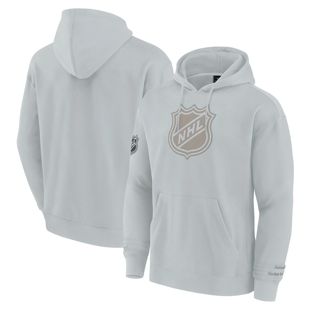 Men's Fanatics Gray NHL Elements Pace Pullover Hoodie