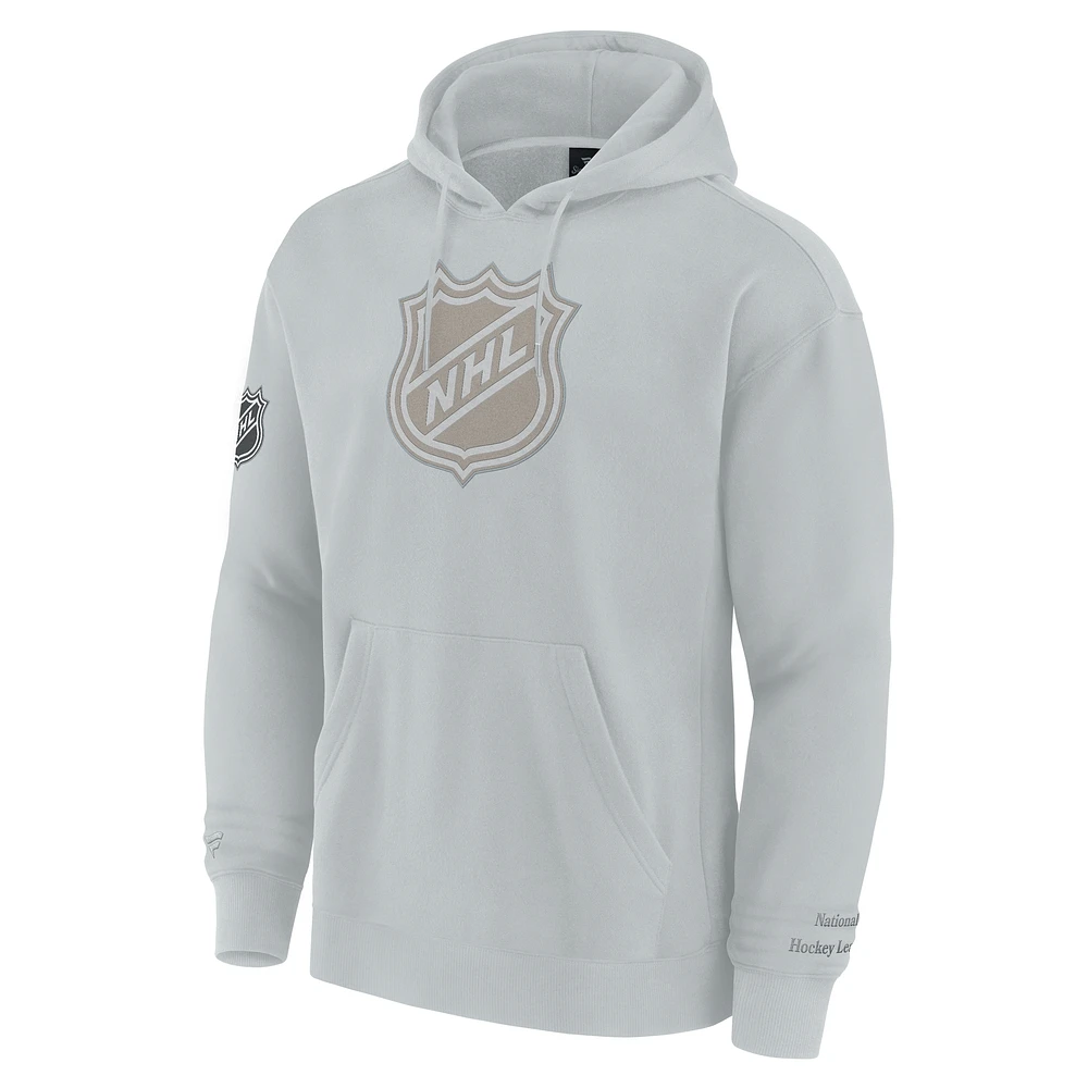 Men's Fanatics Gray NHL Elements Pace Pullover Hoodie