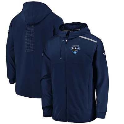 Men's Fanatics Navy 2020 NHL All-Star Game Clutch Anorak Full-Zip Hoodie Jacket