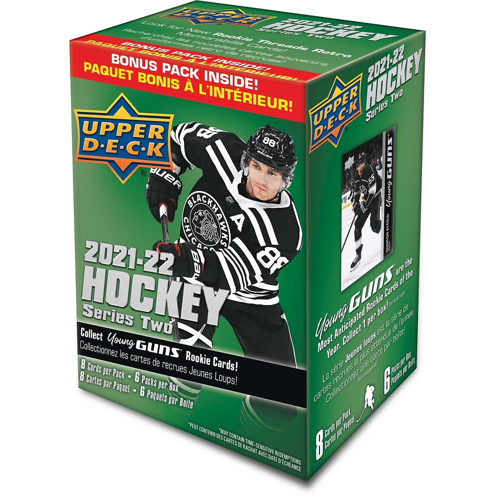 NHL 2021-22 Upper Deck Series Two Hockey Factory Sealed 6-Pack - Blaster Box