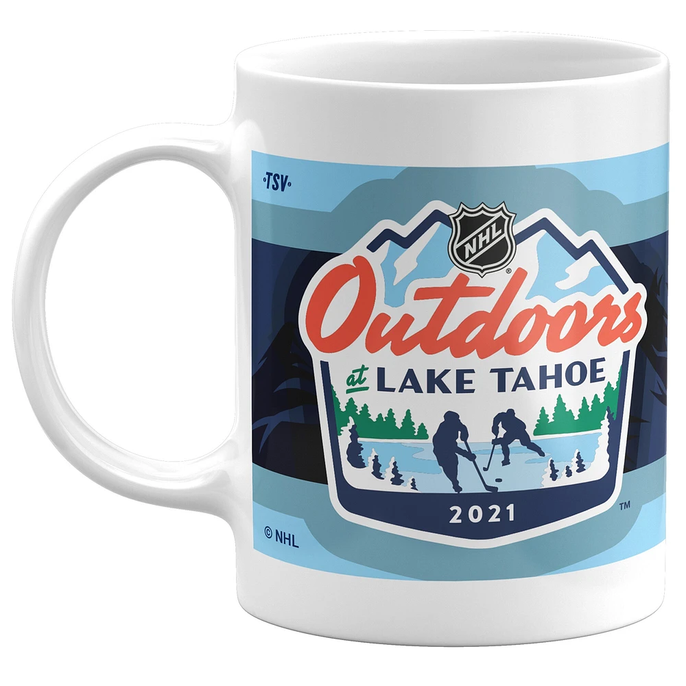 The Sports Vault Boston Bruins vs Philadelphia Flyers 2021 NHL Outdoors at Lake Tahoe - 11oz. Ensemble de tasse à café