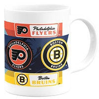 The Sports Vault Boston Bruins vs Philadelphia Flyers 2021 NHL Outdoors at Lake Tahoe - 11oz. Ensemble de tasse à café
