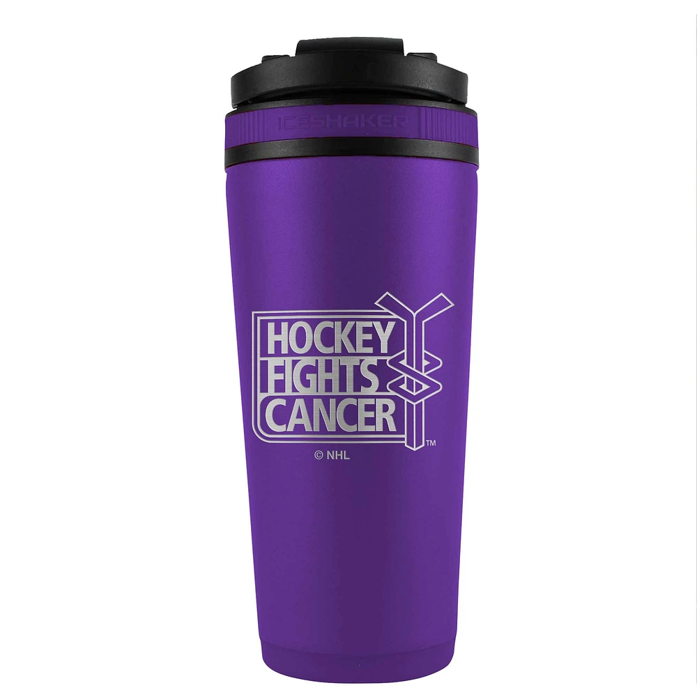 WinCraft NHL 2024 Hockey Fights Cancer 26oz. Laser Etched Ice Shaker Water Bottle