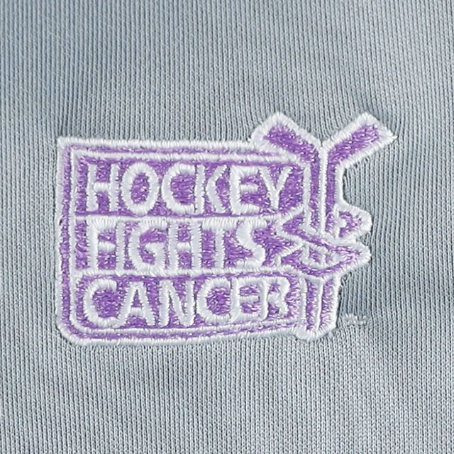 Hockey Fights Cancer Remi Levelwear gris/anthracite NHL 2022 pour femme - Haut à quart de glissière