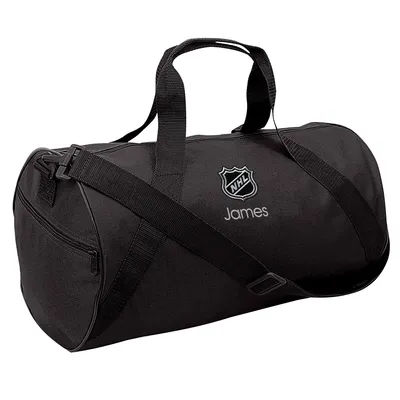 NHL Youth Personalized Duffle Bag - Black