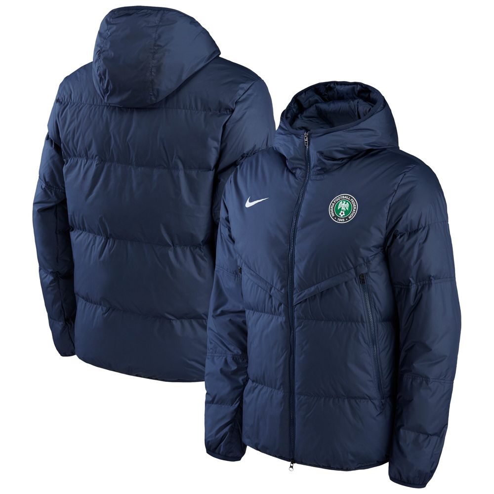 Men's Nike Navy Nigeria National Team Strike Hoodie Full-Zip Jacket