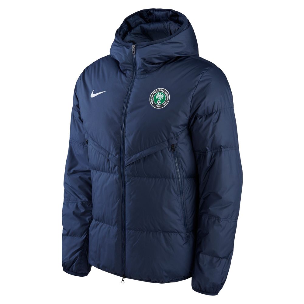 Men's Nike Navy Nigeria National Team Strike Hoodie Full-Zip Jacket