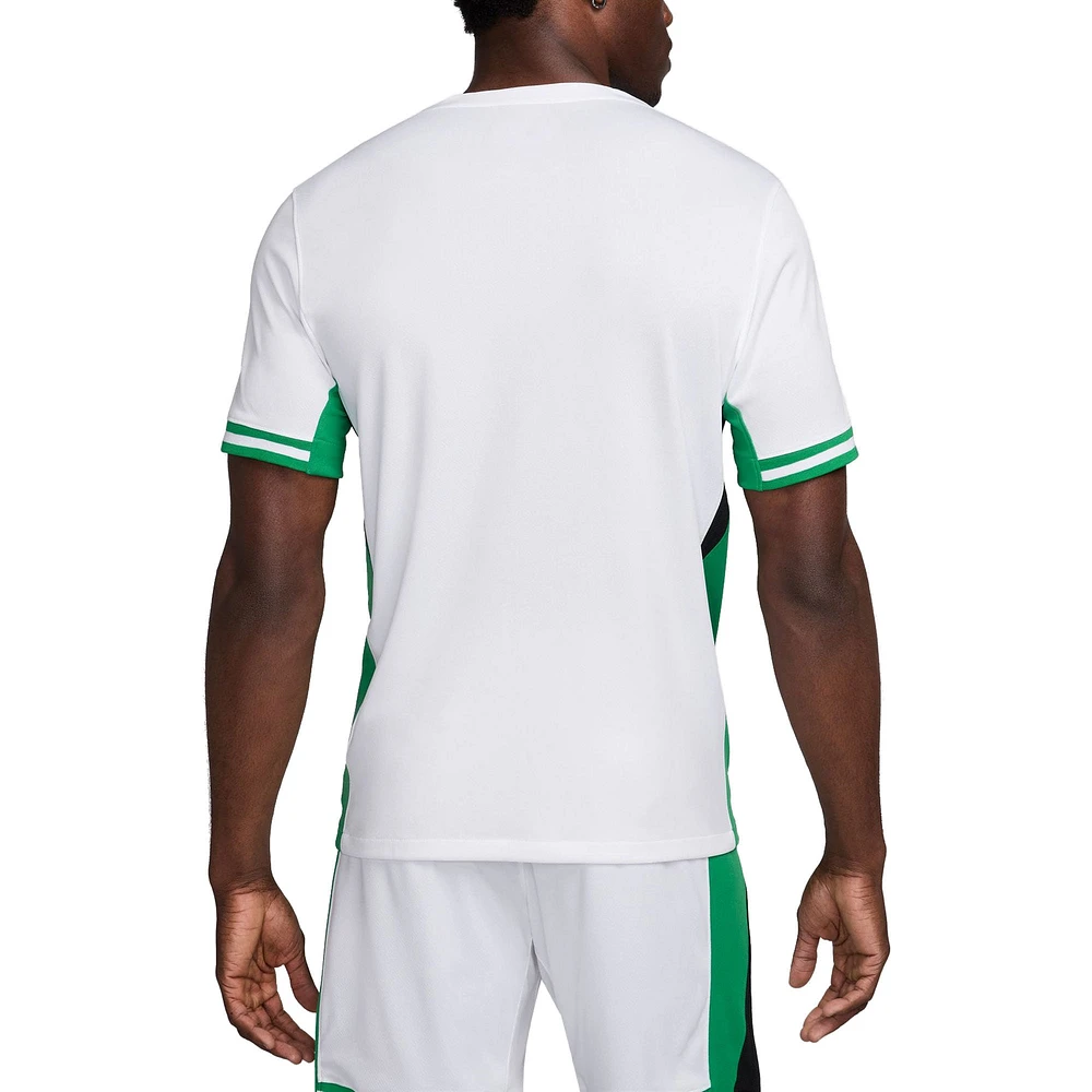 Maillot Nike blanc réplique domicile de l'équipe nationale du Nigeria 2024 pour homme