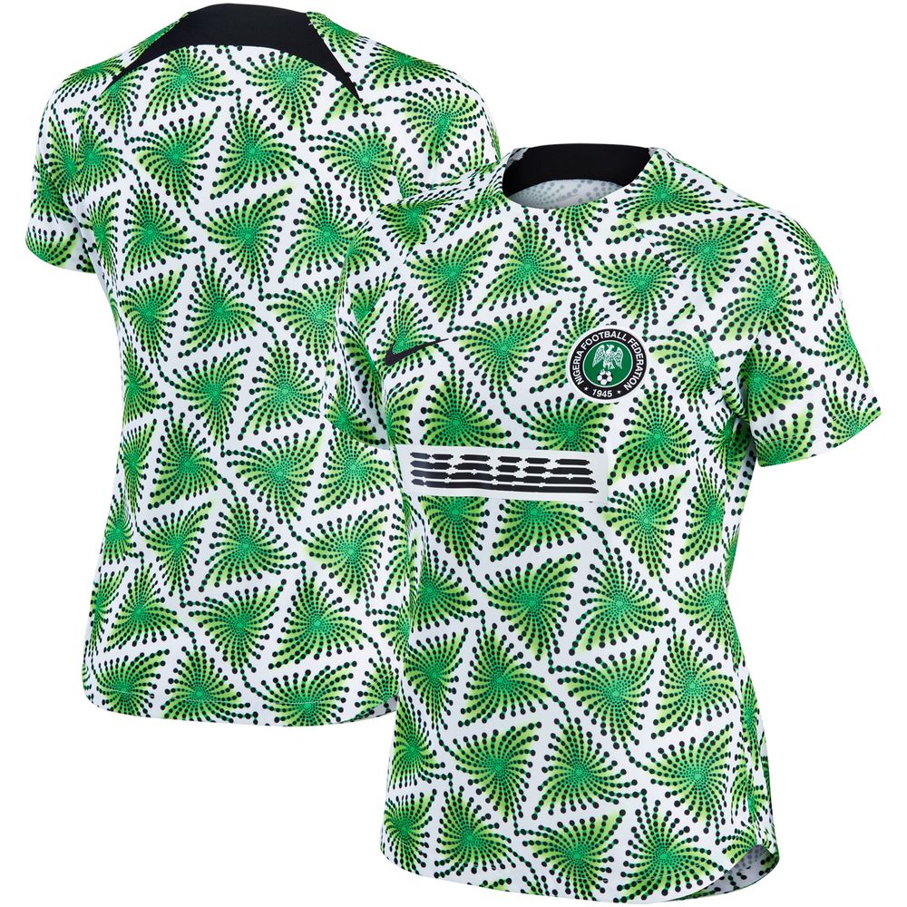 Women's Nike Green Nigeria National Team 2022 Pre-Match Top