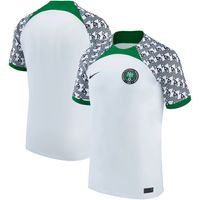 Youth Nike White Nigeria National Team 2022/23 Away Breathe Stadium Replica Blank Jersey