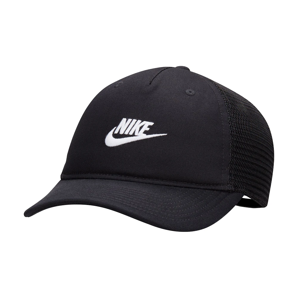 Casquette réglable Nike Futura Lifestyle Rise Trucker noire pour homme